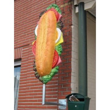 Sandwich mit Wandbefestigung übergroß XXL