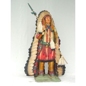 Indianerhäuptling lebensgroß
