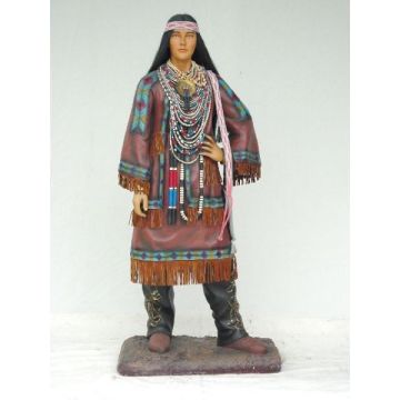 Indianerfrau Squaw lebensgroß