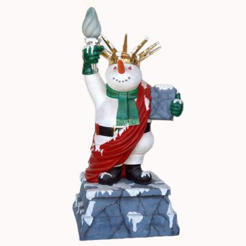 Schneemann Liberty mit Lampe verkleinert