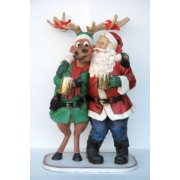 Weihnachtsmann Happy Hour lebensgroß