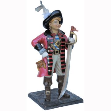 kleines Piratenmädchen lebensgroß