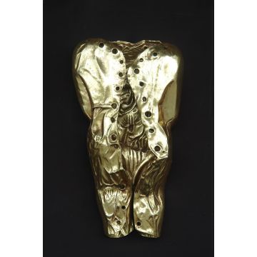 goldener männlicher Torso lebensgroß