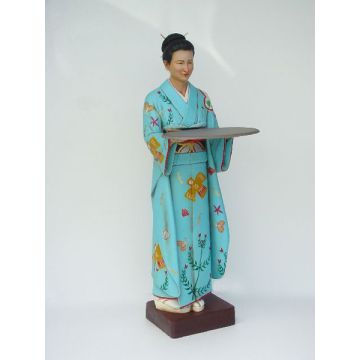Japanische Geisha lebensgroß
