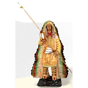 Indianerhäuptling lebensgroß