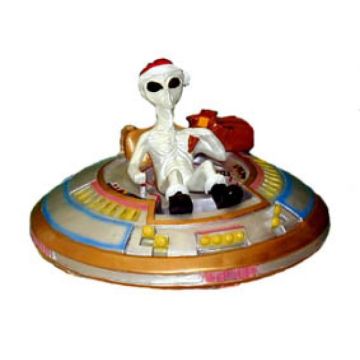 Alien in UFO verkleinert