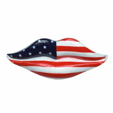 Lippen mit amerikanischer Bemalung übergroß XXL