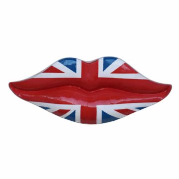 Lippen mit englischer Bemalung übergroß XXL