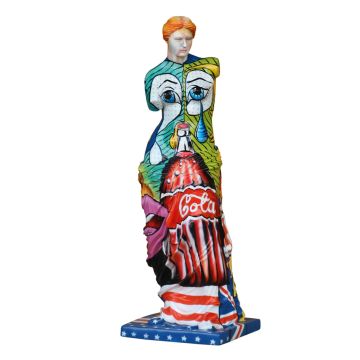 Venus künstlerisch bemalt im PopArt Style - griechische Göttin lebensgroß