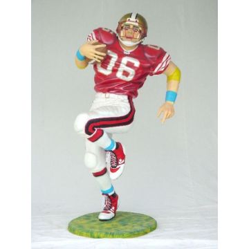 American Football Spieler lebensgroß