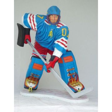 Eishokey Spieler lebensgroß