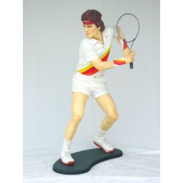 Tennis Spieler lebensgroß