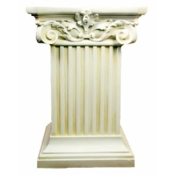 Säule mit Schneckenkapitell lebensgroß