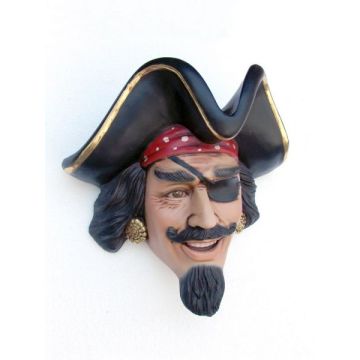 Piratenkopf lebensgroß