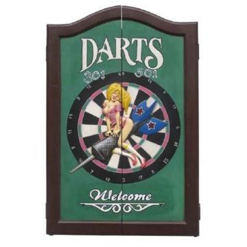 Girl-Dartkasten lebensgroß