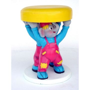 Kinderhocker Elefant verkleinert