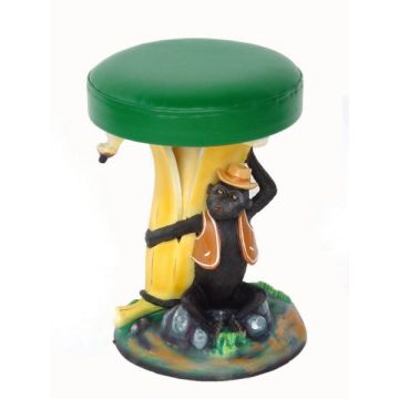 Kinderhocker Affe mit Banane verkleinert