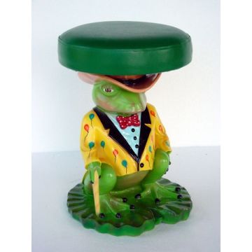 Kinderhocker Frosch vergrößert