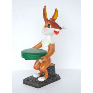 Kinderhocker Fuchs lebensgroß
