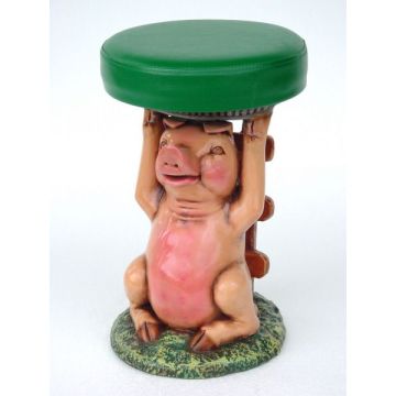 Kinderhocker Schwein lebensgroß