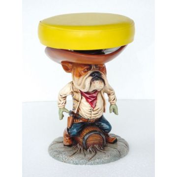 Kinderhocker Cowboyhund lebensgroß