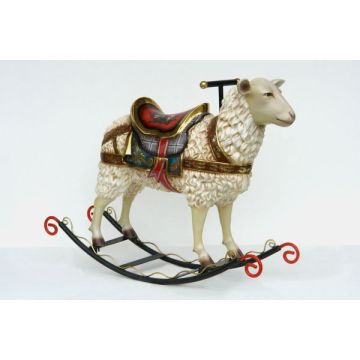 Schaukelpferd - Schaf lebensgroß