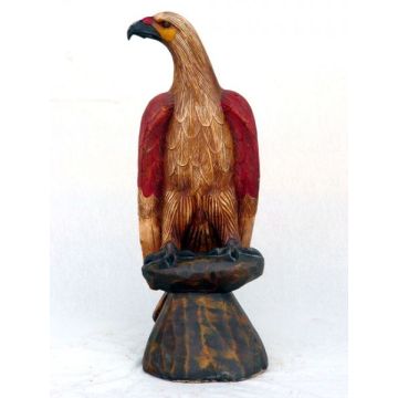 Adler sitzend groß verkleinert