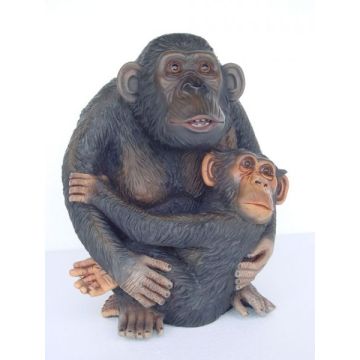 Affe mit Baby klein lebensgroß