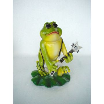 Frosch mit Gitarre verkleinert