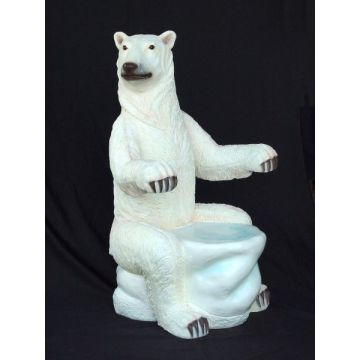 Polarbär Sitz lebensgroß