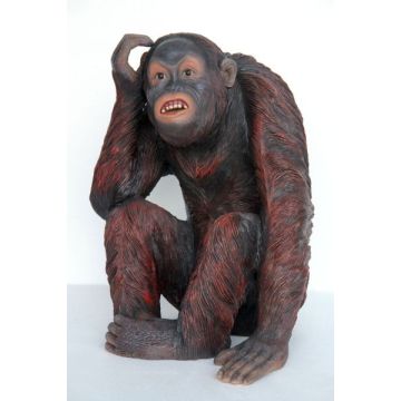 Orang-Utan sitzend lebensgroß