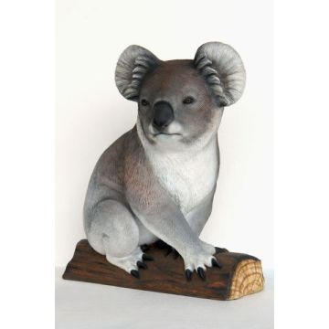Koala Bär auf Stamm lebensgroß
