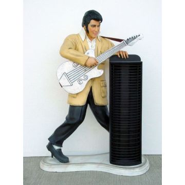 Elvisdouble klein mit Gitarre und CD-Ständer verkleinert