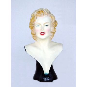 Marilyn Monroe Double Büste mit Unterschrift lebensgroß