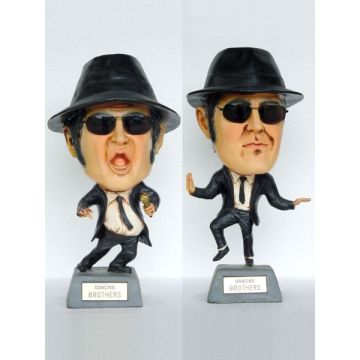 Lustige Blues Brothers Büsten verkleinert