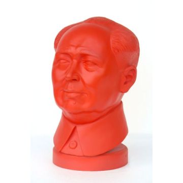 Mao Tse-Tung Büste rot lebensgroß