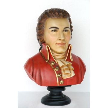 Mozart Büste bemalt lebensgroß