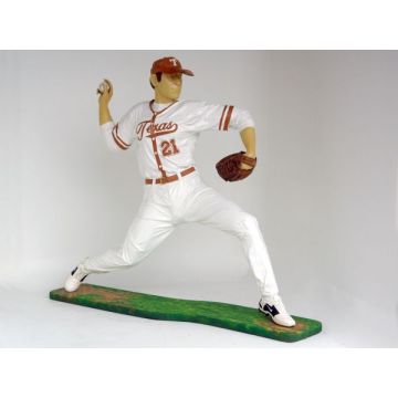 Baseball Pitcher lebensgroß