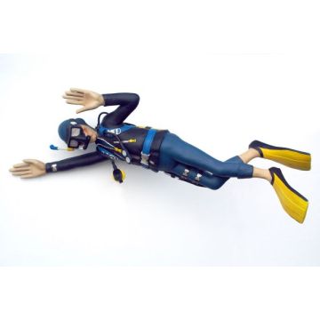 Taucher Schwimmend lebensgroß