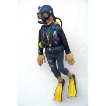 Taucher Tauchend klein verkleinert