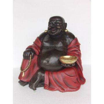 Buddha Rot Schwarz verkleinert