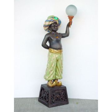 Araber mit Lampe Links lebensgroß