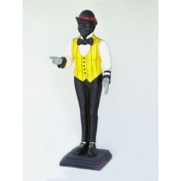 Negro Butler lebensgroß