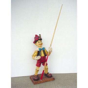 Pinocchio als Queue-Halter lebensgroß