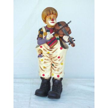 Clown mit Geige verkleinert