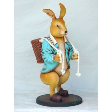 Osterhase mit Korbtrage vergrößert