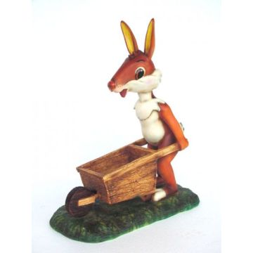 Osterhase Modern mit Schubkarre vergrößert