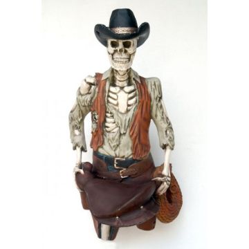 Cowboyskelett halb lebensgroß