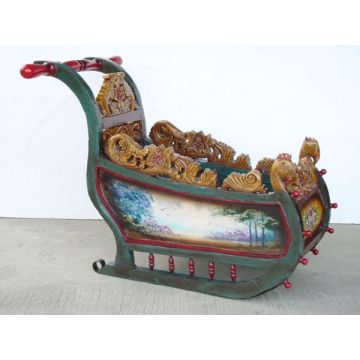 Weihnachtsschlitten lebensgroß