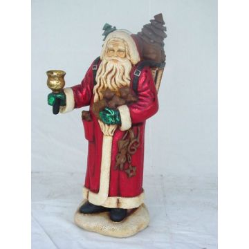 Weihnachtsmann mit Glocke klein verkleinert